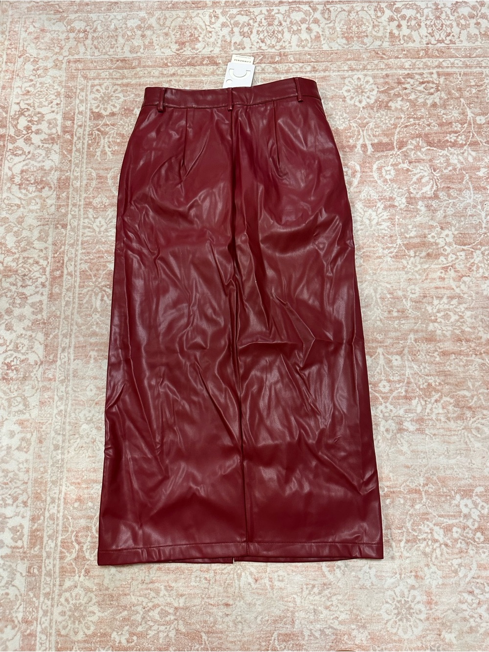 NWT 🥀 Commense Leather Skirt W/ Slit - Picture 9 of 13